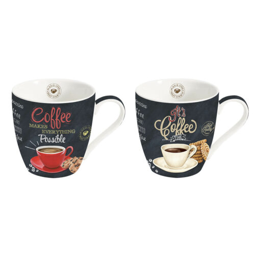 COFFEE TIME porcelán kávésbögre szett 2db - Image 11