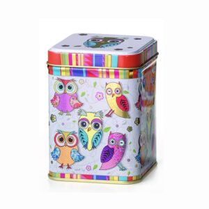Hedwig baglyos fém teásdoboz 100g szálas tea tárolására
