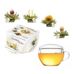 Ízesített virágzó tea szett - fehér tea