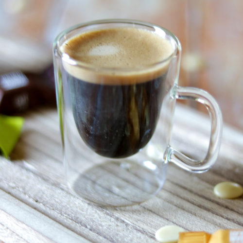 Duplafalú espresso kávéscsésze szett - hőálló és extra könnyű üveg