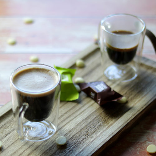 Duplafalú espresso kávéscsésze szett - hőálló és extra könnyű üveg