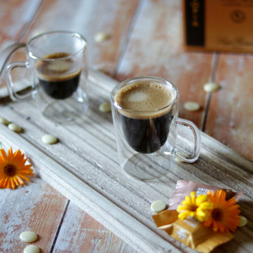 Duplafalú espresso kávéscsésze szett - hőálló és extra könnyű üveg