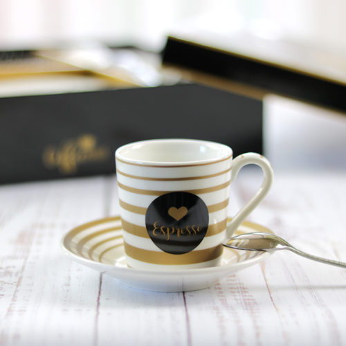 Vintage espresso kávéscsésze készlet
