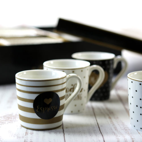 Vintage espresso kávéscsésze készlet