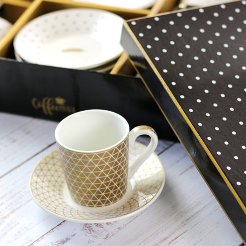 Vintage espresso kávéscsésze készlet