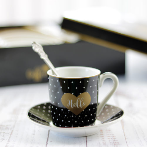 Vintage espresso kávéscsésze készlet