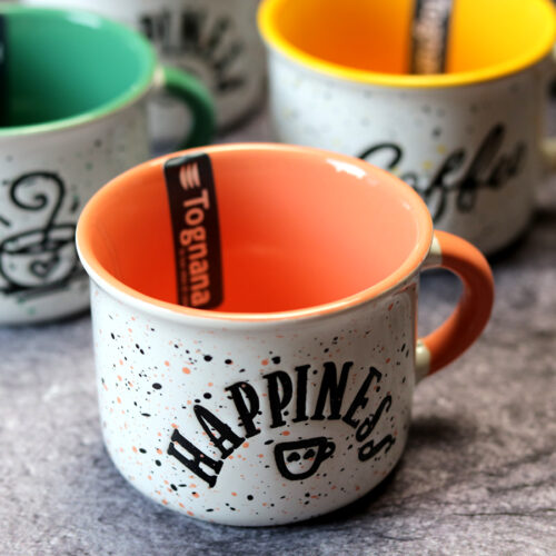fém hatású kerámia vintage espresso kávéscsésze készlet pasztell színekben