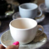 Olasz porcelán espresso kávécsésze készlet