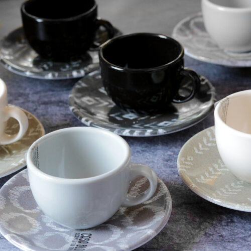Olasz porcelán espresso kávécsésze készlet