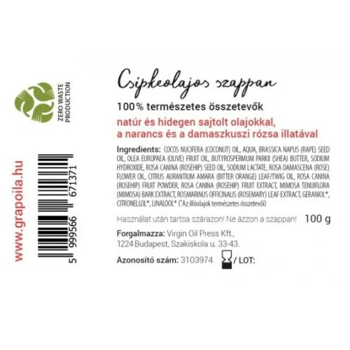 Grapoila csipkebogyós natúr szappan