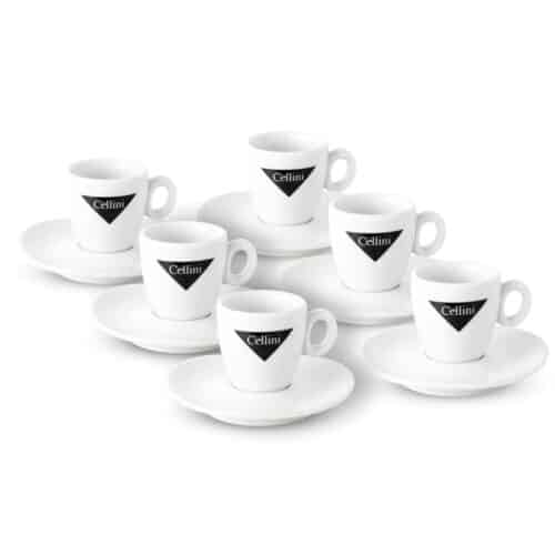 Cellini olasz espresso kávés csésze szett