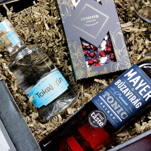 Gin Tonic ajándékcsomag férfiaknak gines pohárral
