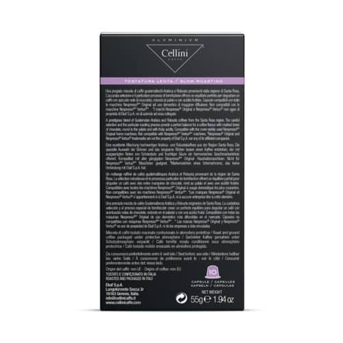 Cellini Guatemala Nespresso kompatibilis olasz espresso kávékapszula