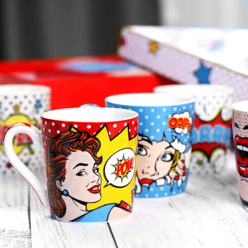 POP ART olasz kávéscsésze készlet díszdobozban - Image 3