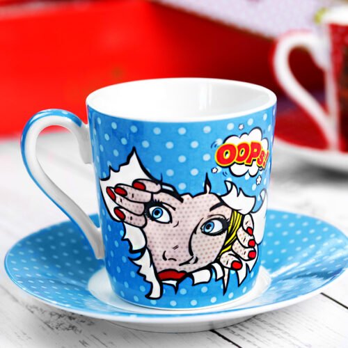 POP ART olasz kávéscsésze készlet díszdobozban - Image 7