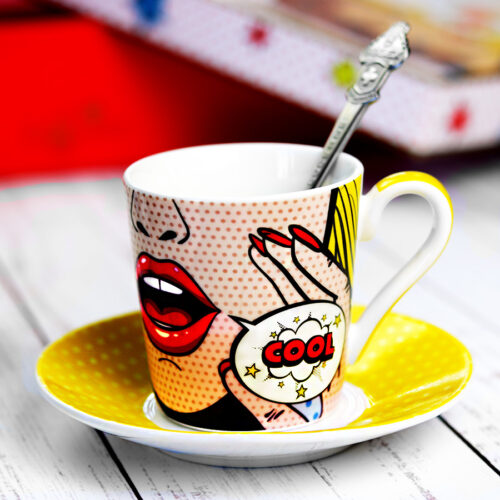 POP ART olasz kávéscsésze készlet díszdobozban - Image 11